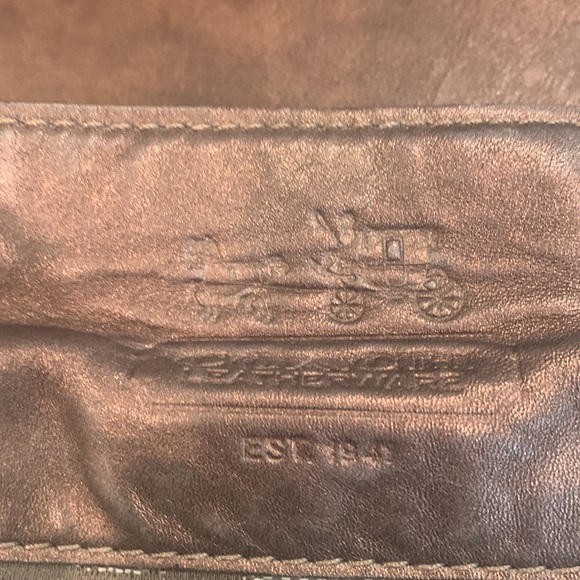 Coach monogram sachel hobo shoulder handbag - Picture 3 of 12